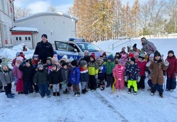 Wizyta policjanta w naszym przedszkolu