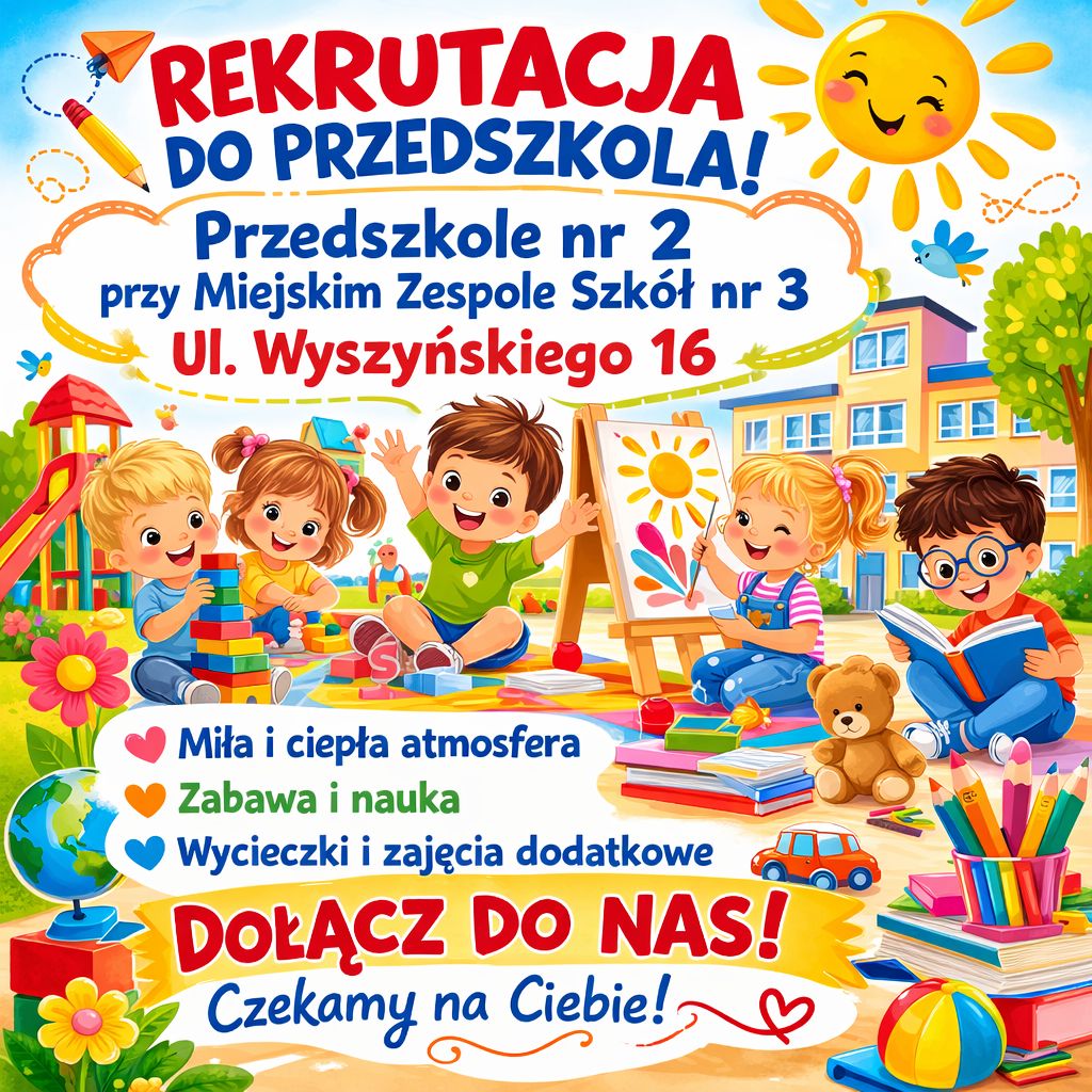 Rekrutacja do Przedszkola!