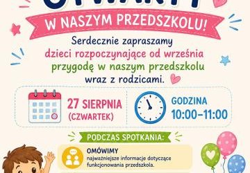 Dzień otwarty w naszym przedszkolu!