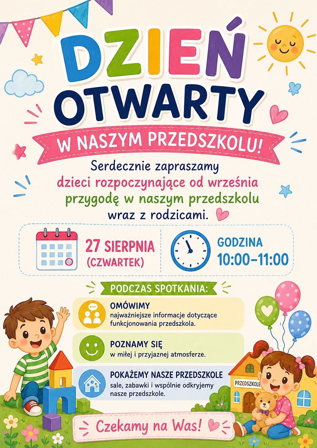 Dzień otwarty w naszym przedszkolu!