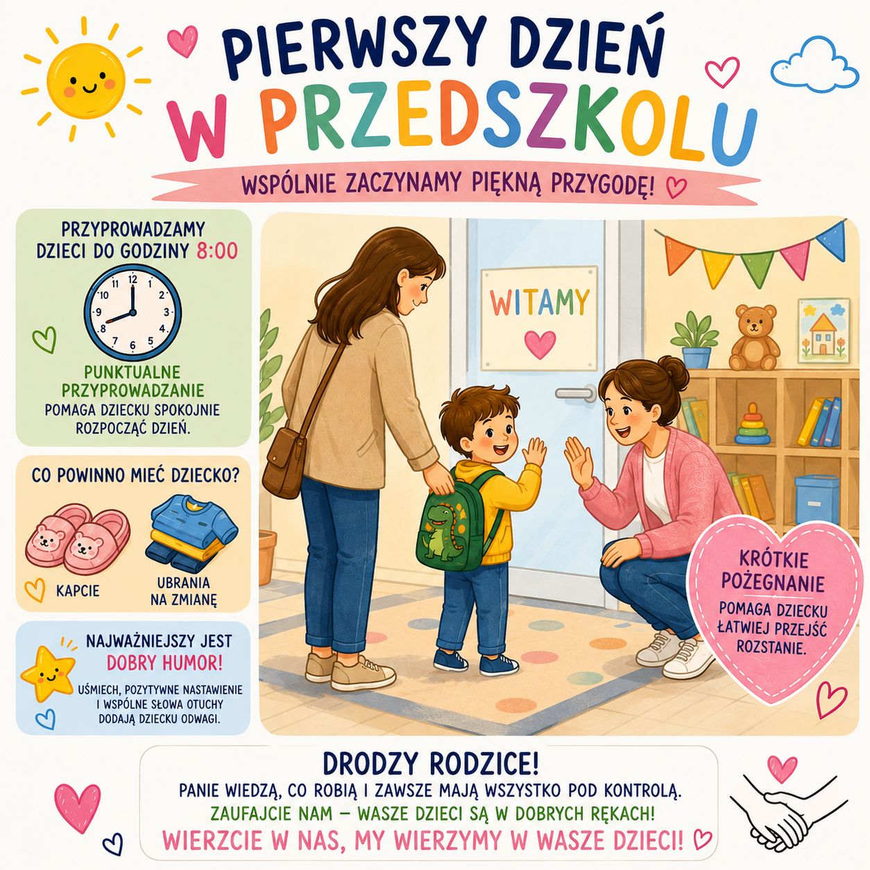 Pierwszy dzień w przedszkolu!